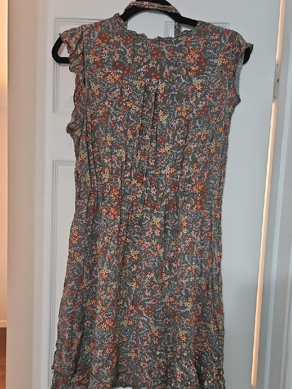 Apricot Floral Boho Dress - Picture 3 of 3